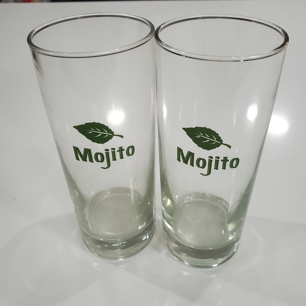 Libbey Mojito Mid-Century Modern Set Of 2 Hihhball Glasses